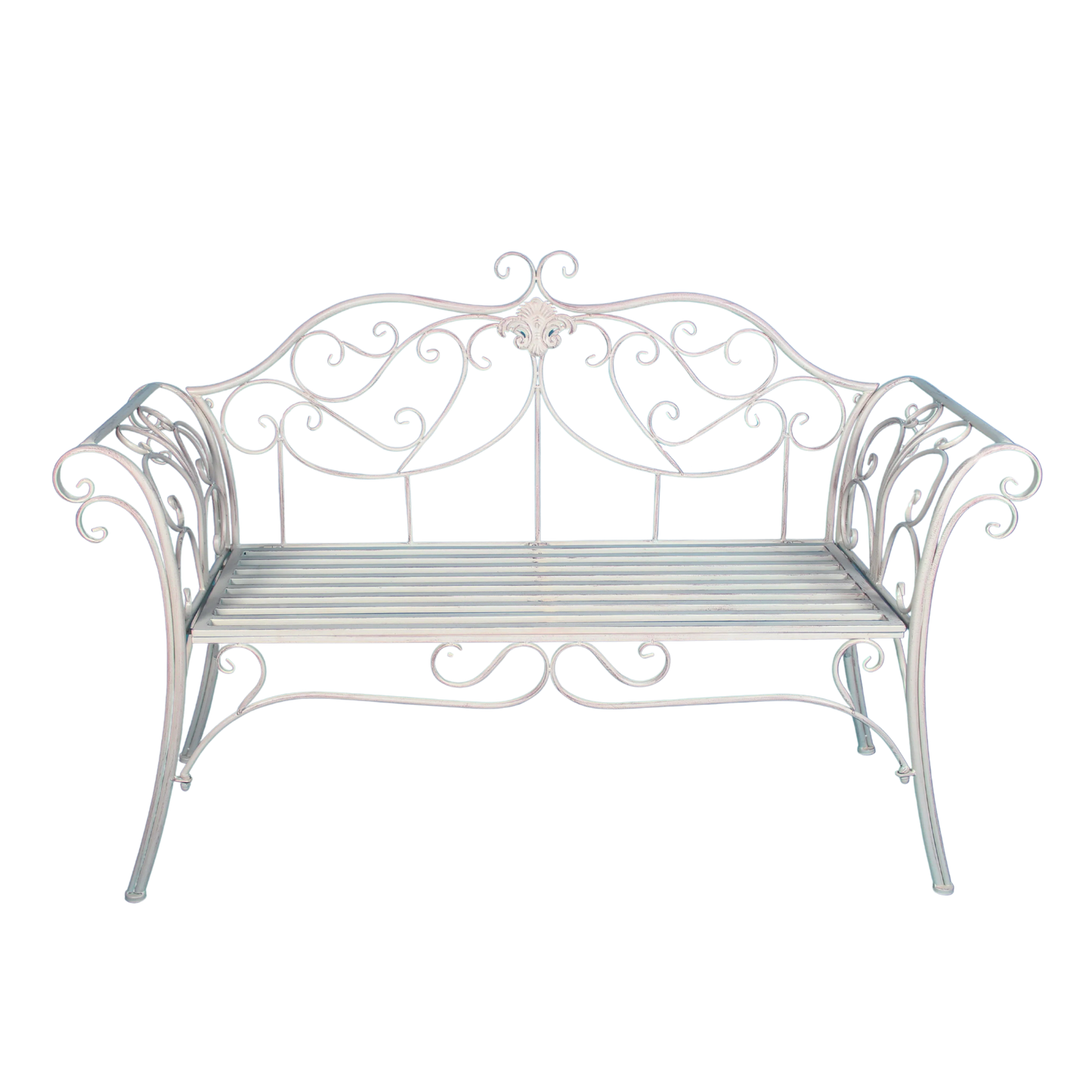 Valla Garden Bench Seat - Antique Cream