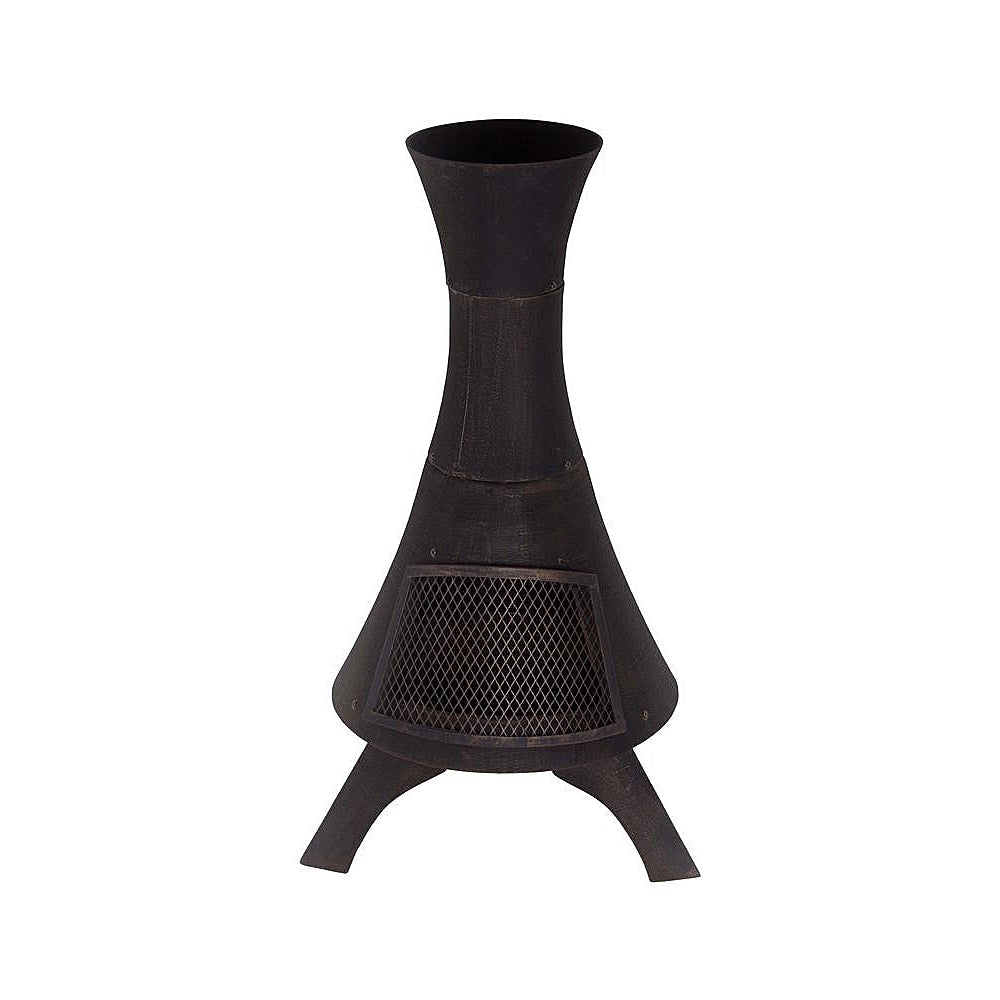 Inagua Modern Cast Iron Chiminea Fire Pit