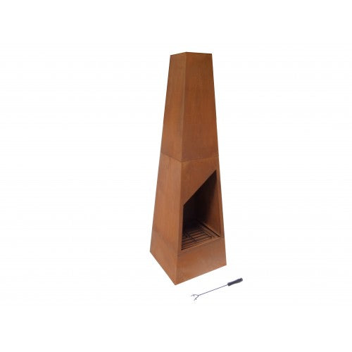 Savona Rustic Firepit/Chimenea w/Raincover