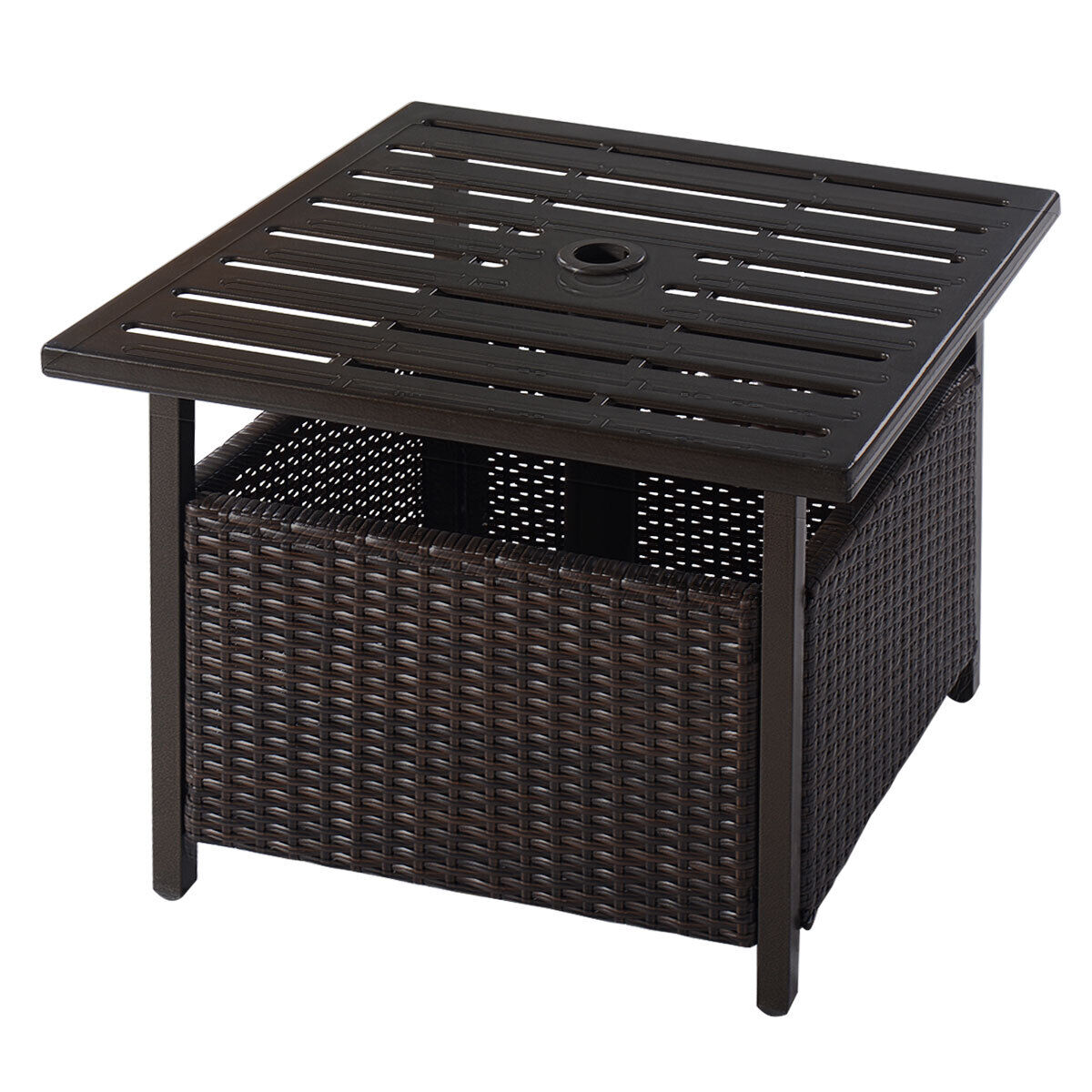 Albion Rattan Wicker Side Table