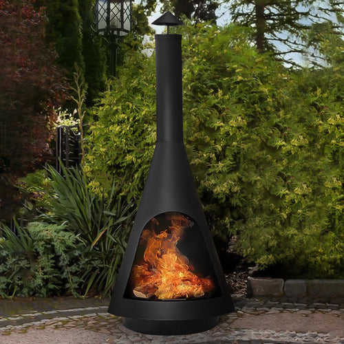 Costaciarrio Forged Iron Chiminea w/Grill. 105cm