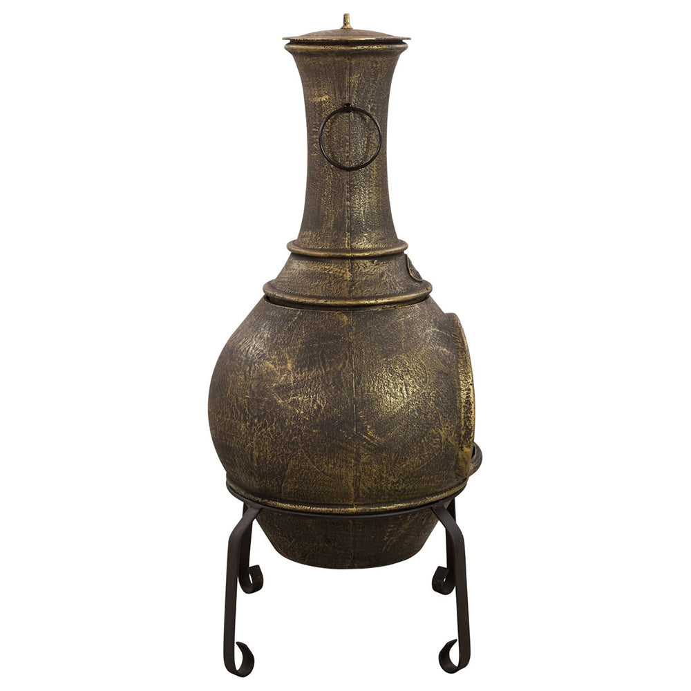 Maldonado Chiminea - Black or Bronze Cast Iron