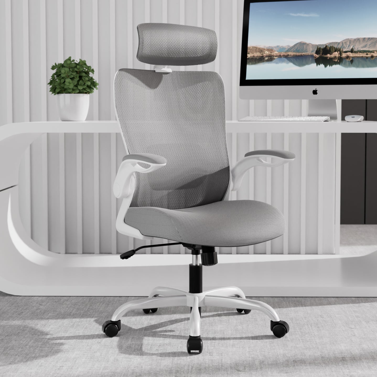 Riva Ergonomic Office Chair - Grey or Black