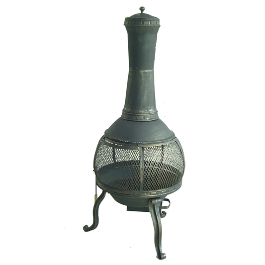 Jolanda Cast Iron Chimenea. 135cm High w/Accessories