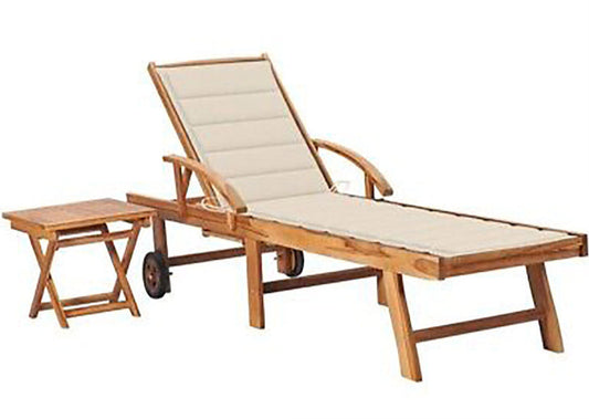 Althea Sun Lounger w/Table and Cushion