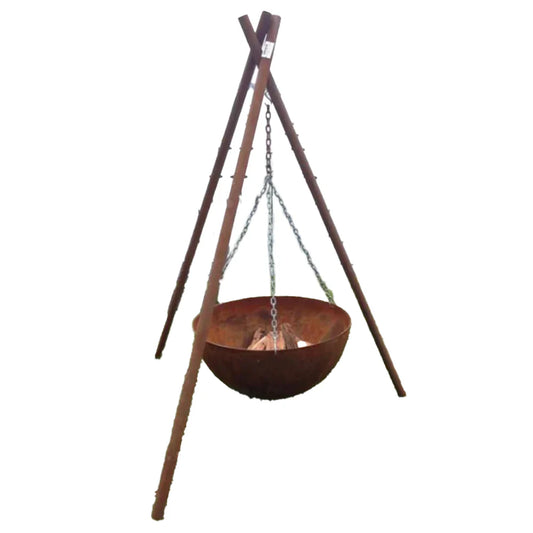 The Tripod Tribal Style Firepit