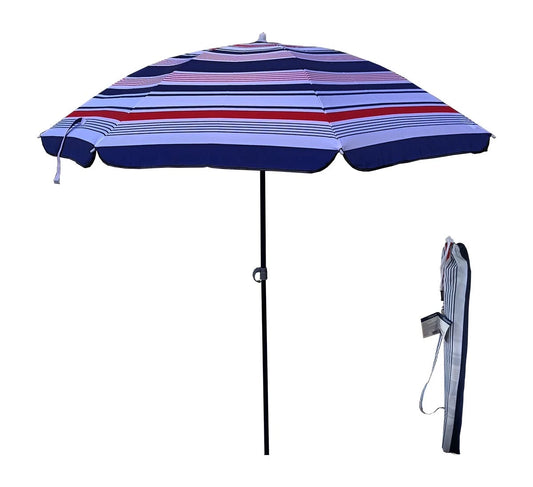 Valla Beach Umbrella Classic Blue Retro & Tassel Styles