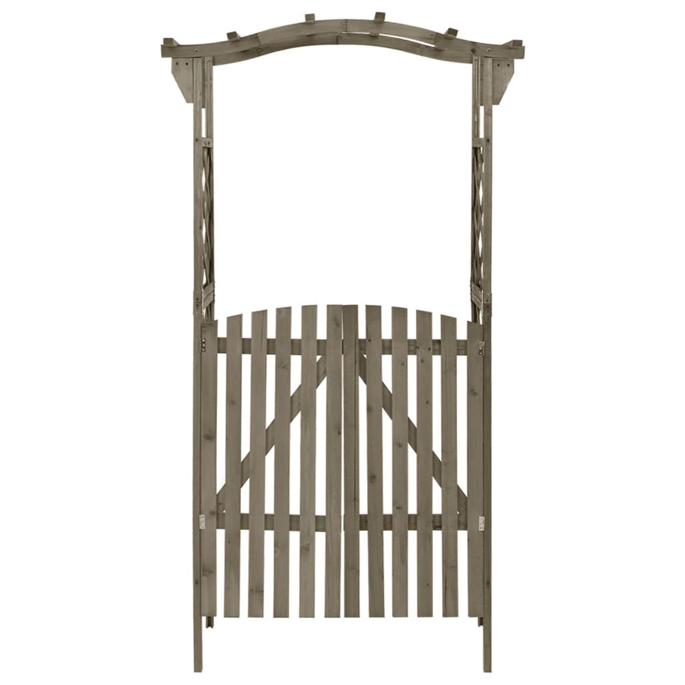Cadiz Wood Pergola with Gate - in Grey or Brown