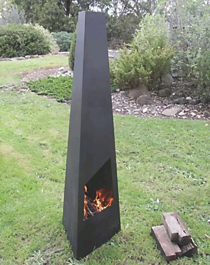 Rava 1.25m Steel Tripod Chimenea/Outdoor Heater Fire Pit