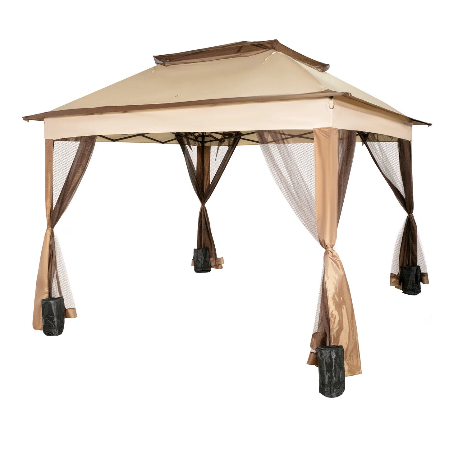 Patio Gazebo with Mosquito Netting  3.3Mx3.3Mx2.9m