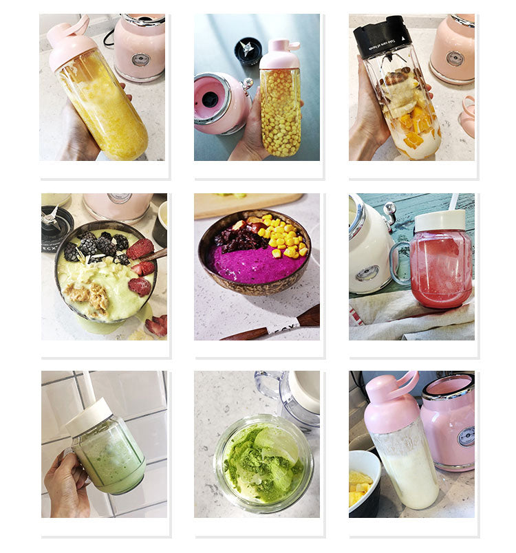 Portable Retro Mini Juicer 600ml