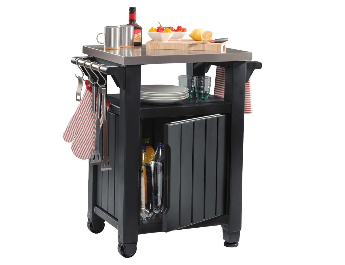 Benton Outdoor Entertaining BBQ Prep Bench and Storage Unit