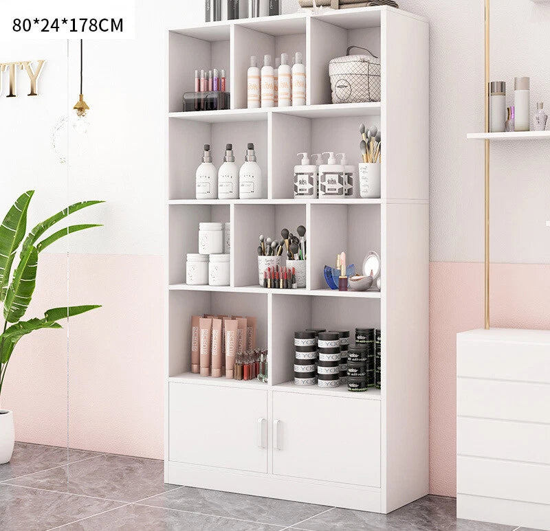 Parvana 10-Shelf 2-Door Bookshelf/Cabinet