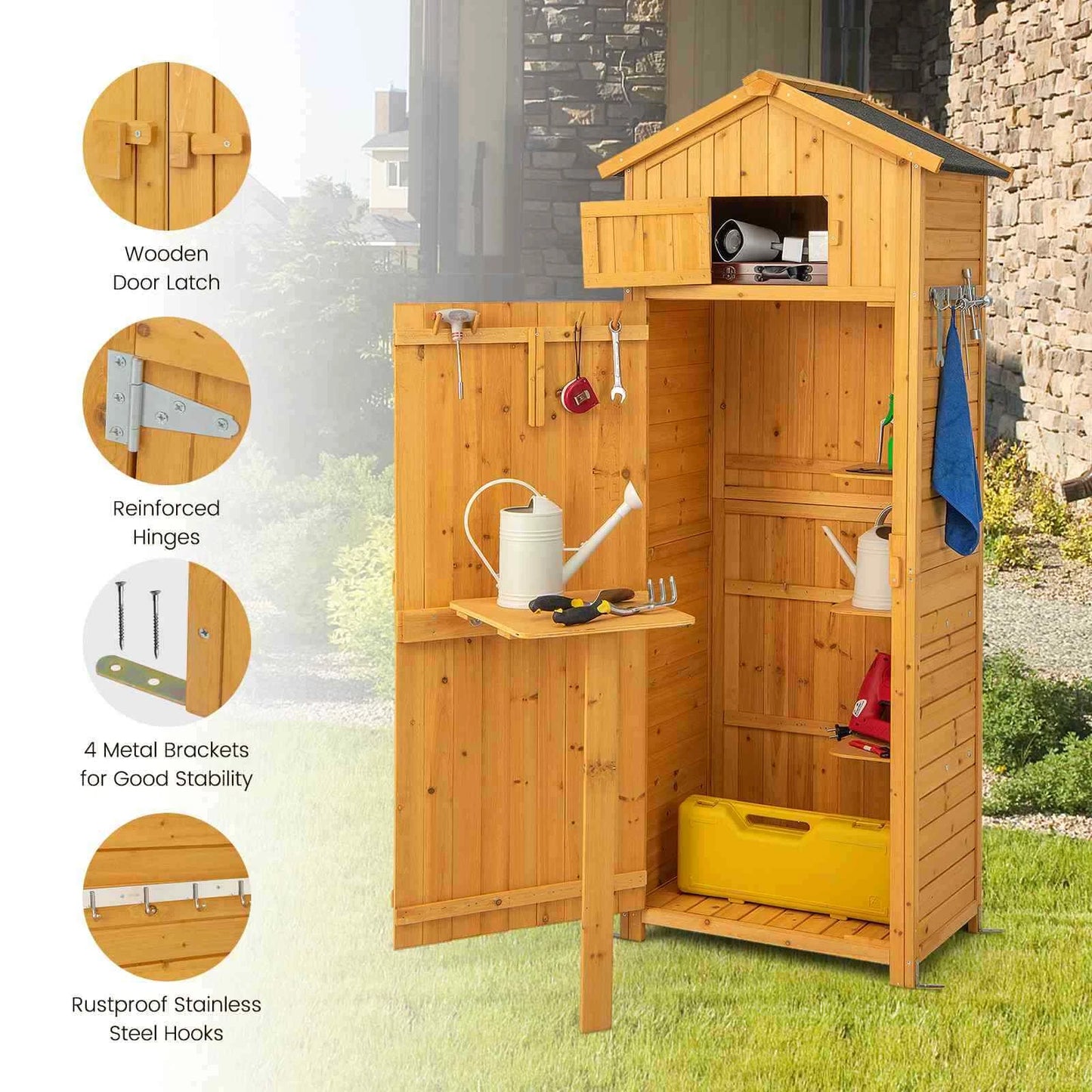 Vetta Lockable Garden Storage Shed