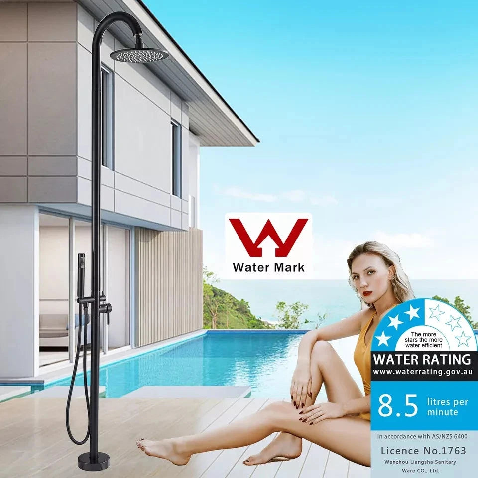 25cm Outdoor Stainless Steel Shower