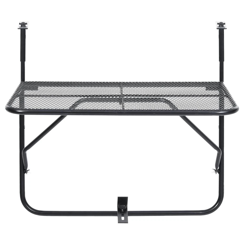 Arda Balcony Railing Hanging/Folding Table in Steel Mesh
