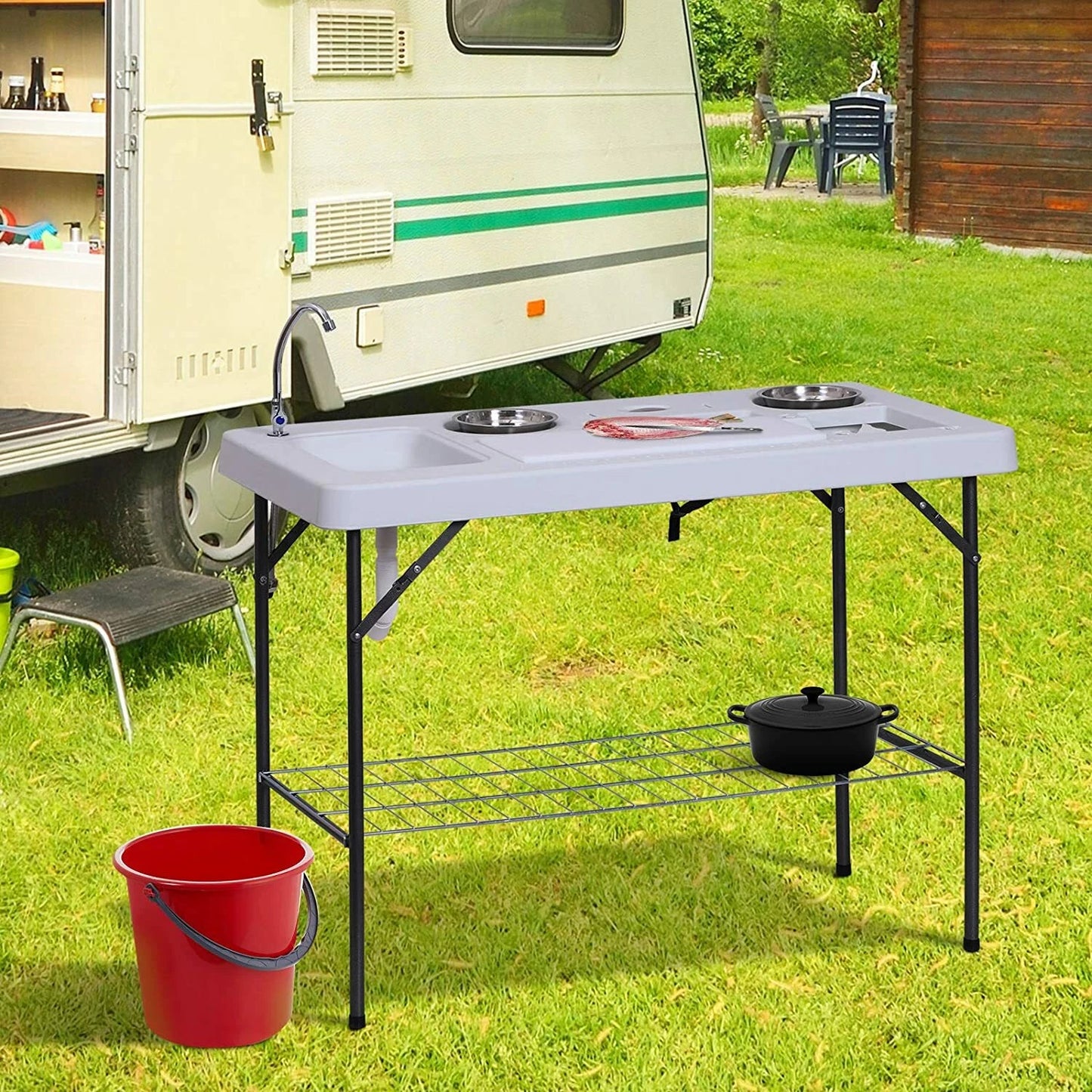 Portable Folding Fish Cleaning & Fillet Table