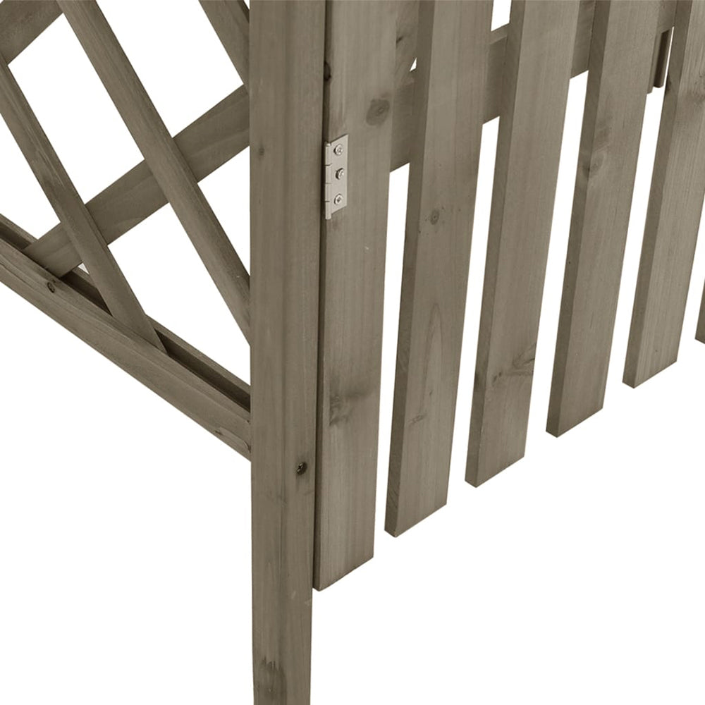 Cadiz Wood Pergola with Gate - in Grey or Brown