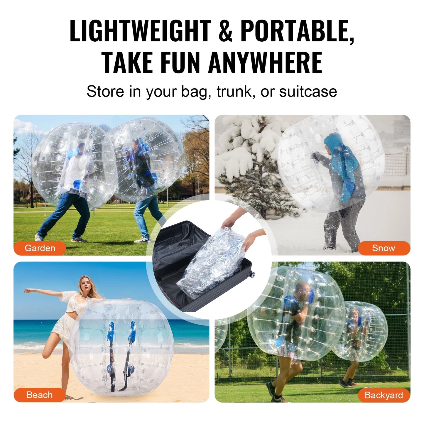 Sumo Zorb Bumper Balls. 2-Pack 4FT/1.2M Diameter