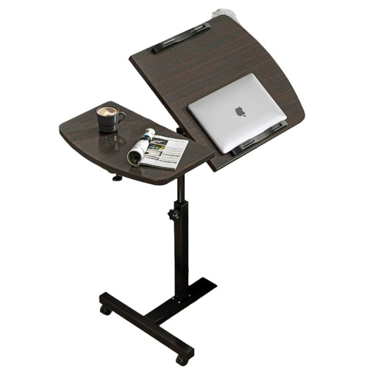 Avidia 2-in-1 Adjustable Portable Side Table/Laptop Desk with Wheels