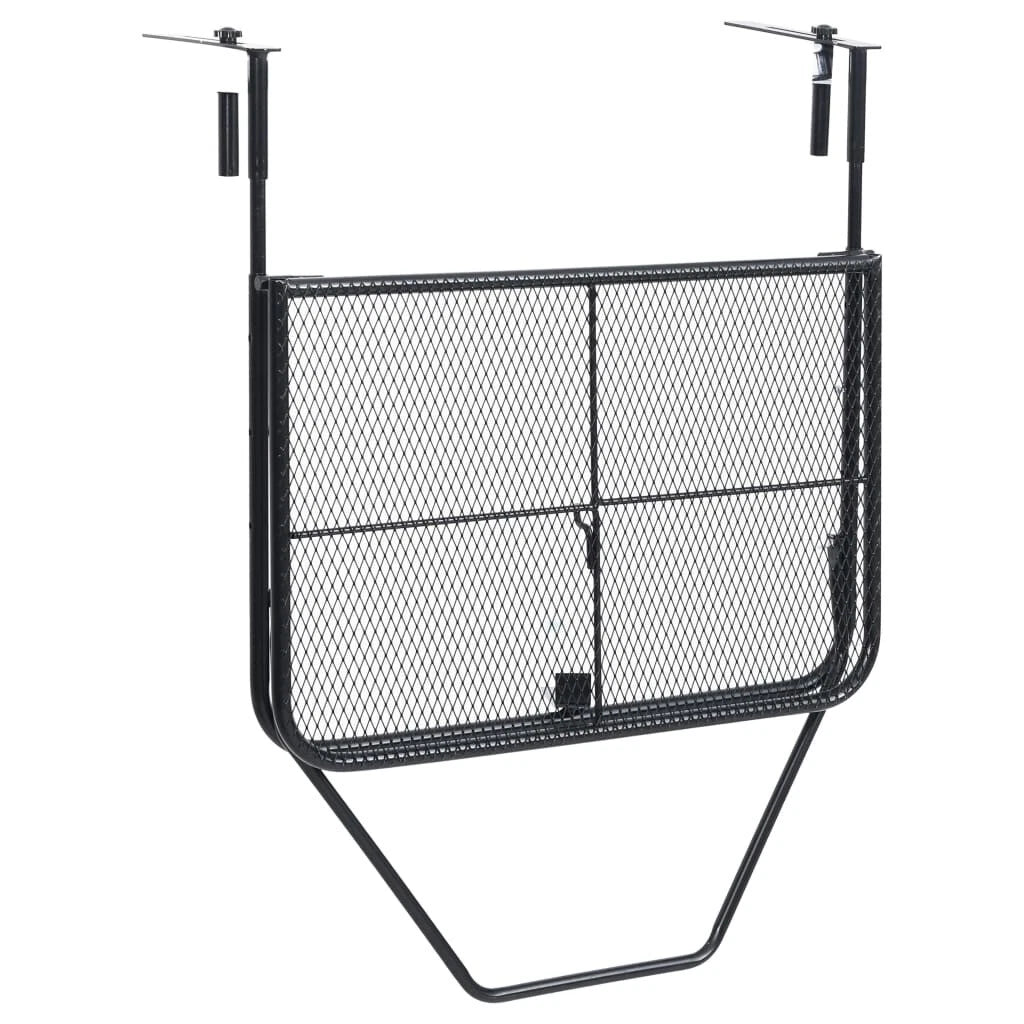 Arda Balcony Railing Hanging/Folding Table in Steel Mesh
