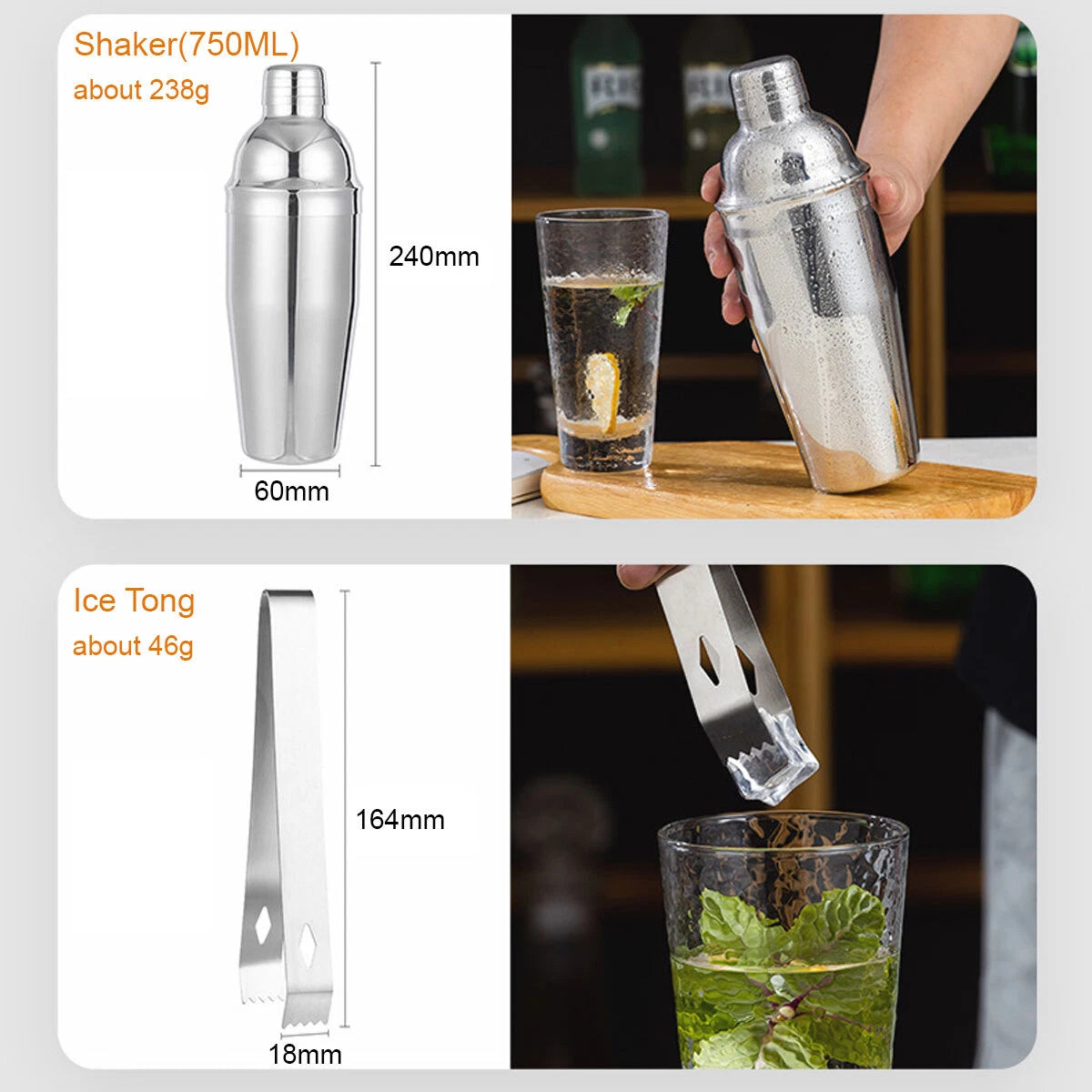 Fina 13pc Cocktail Shaker Set/Bartender Kit