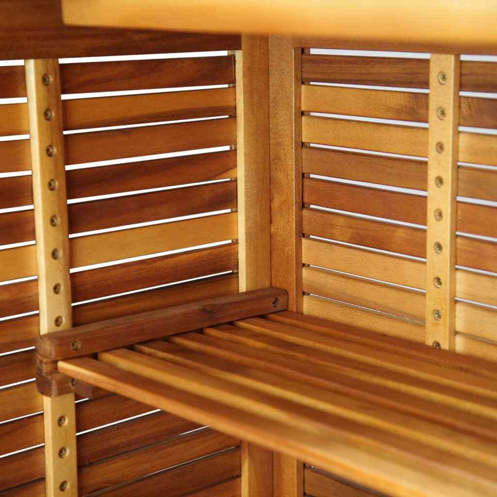 Dello Acacia Wood Bar Table 110x50x105 cm