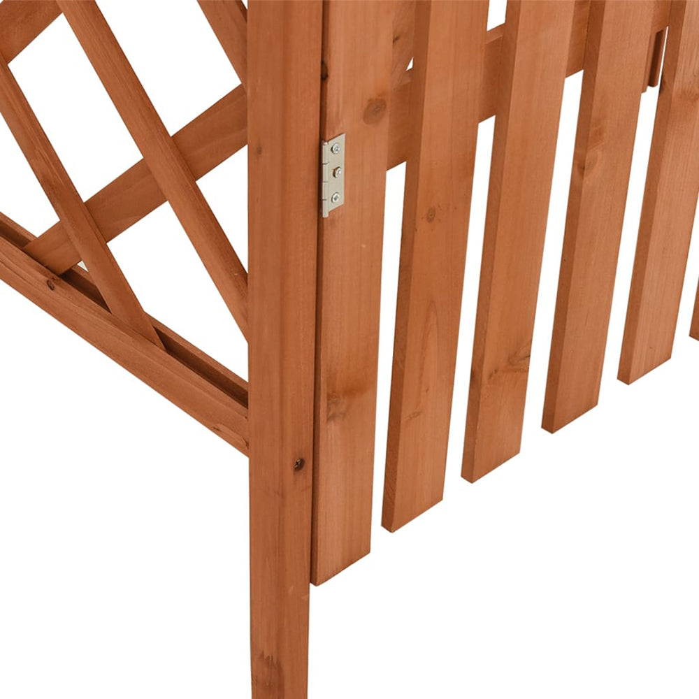 Cadiz Wood Pergola with Gate - in Grey or Brown