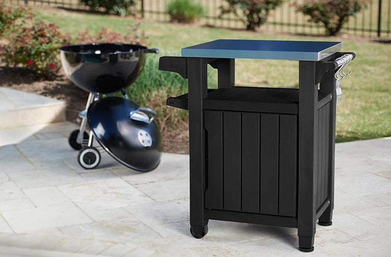 Benton Outdoor Entertaining BBQ Prep Bench and Storage Unit