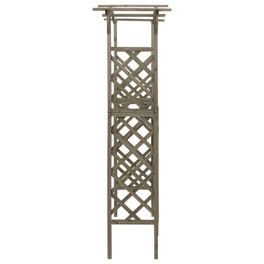 Cadiz Wood Pergola with Gate - in Grey or Brown