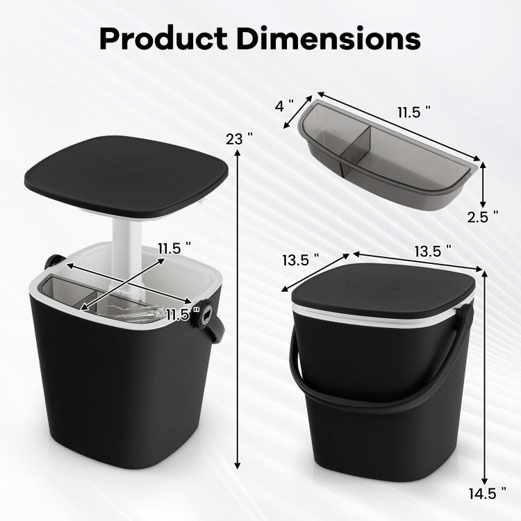 3-in-1 Portable Cooler Bar Table with Lift Top Lid