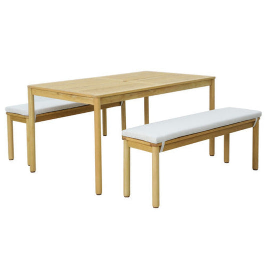 Antillo 4 Seater Dining Table & Bench Set