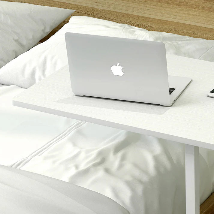 Valedicta Side Table/Laptop Desk w/Shelves & Wheels. 80x40x75cm