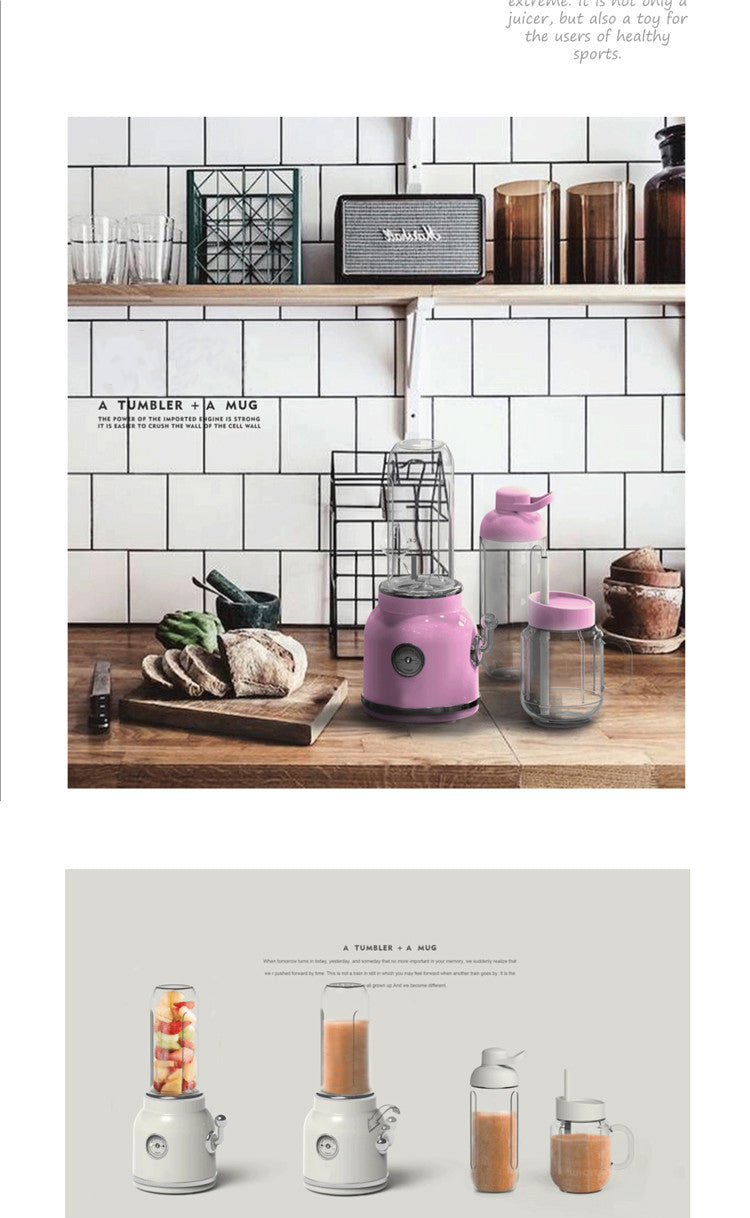 Portable Retro Mini Juicer 600ml