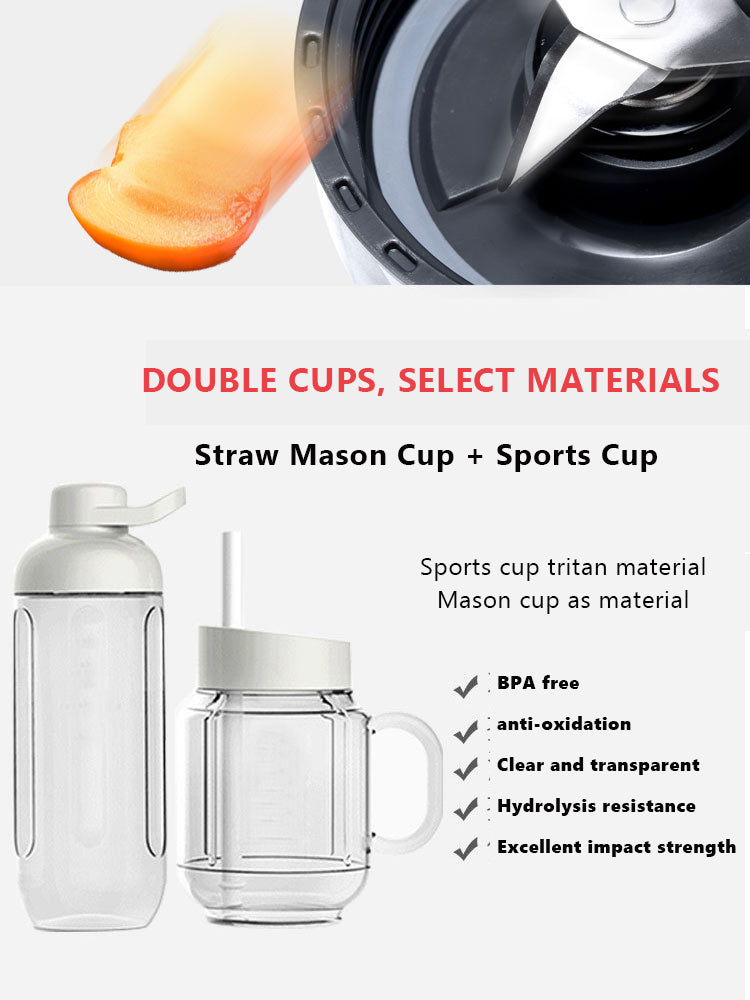 Portable Retro Mini Juicer 600ml