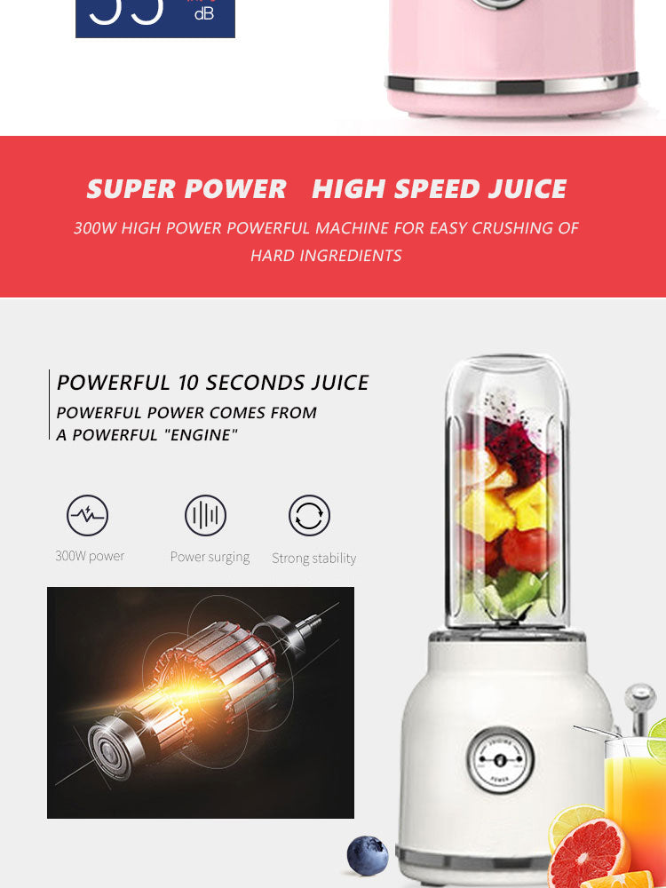 Portable Retro Mini Juicer 600ml